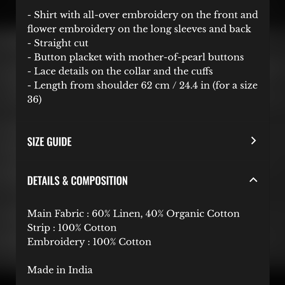 Sezane Ponnie 100% Cotton Shirt - Picture 6 of 12